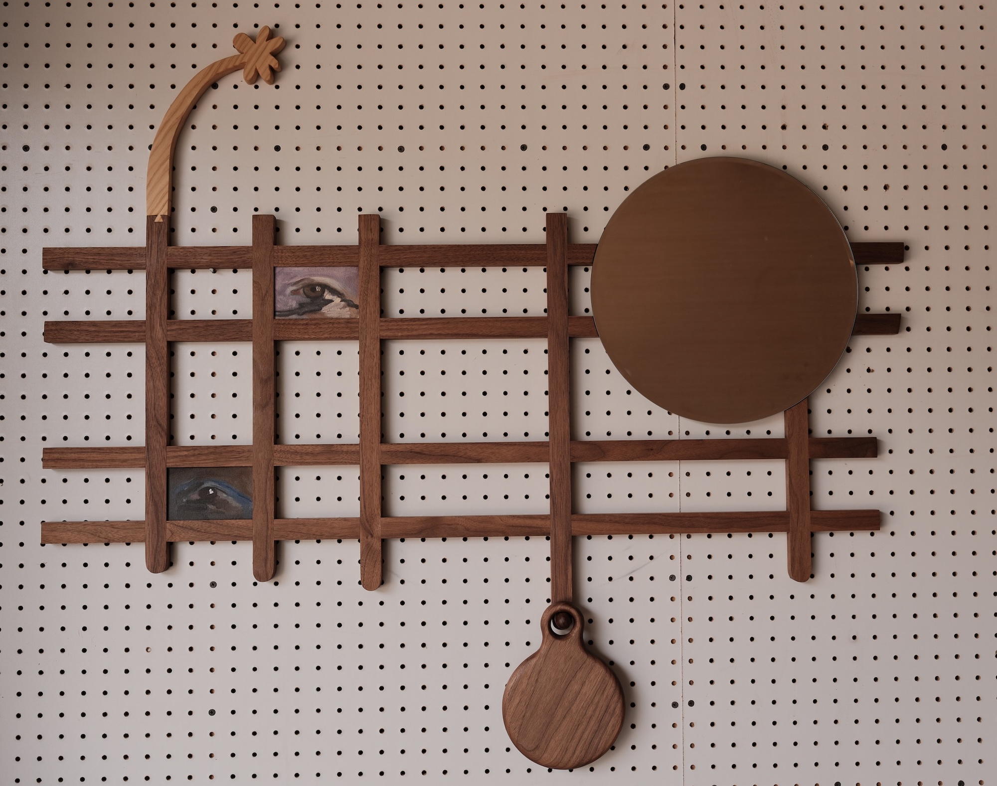 Grid wood piece